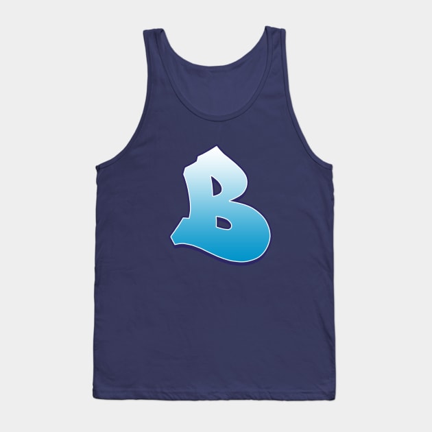 B - Blue Tank Top by Dmitri